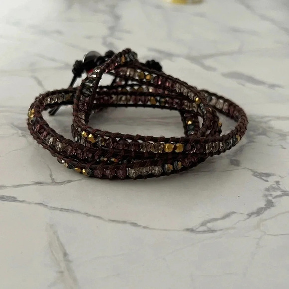 Victoria Emerson Wrap Bracelet Brown Tones Fall  Fashion - Picture 2 of 4